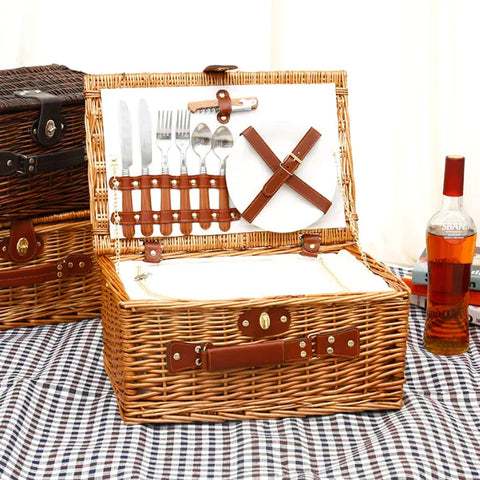 Rattan Storage Picnic Basket