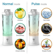 Portable Blender Juicer – Personal-Size Blender for Shakes and Smoothies with 6 Blades